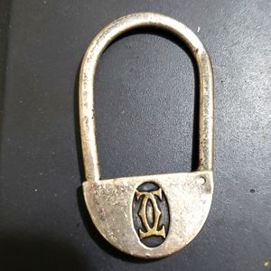 Cartier padlock sterling and 18k gold